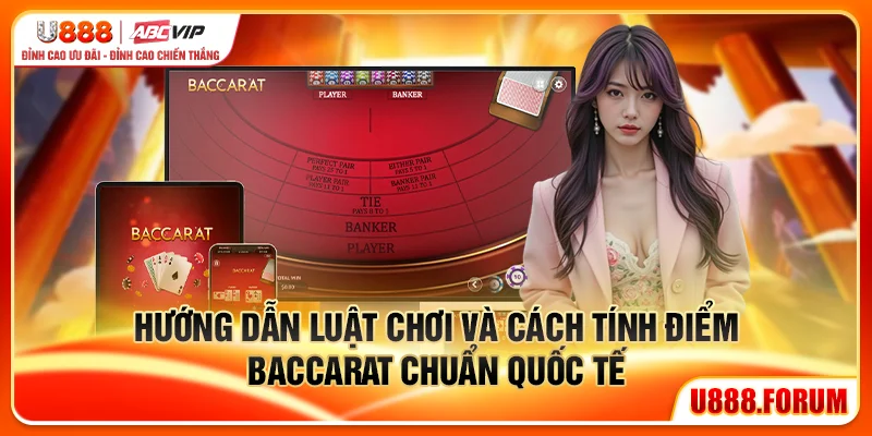 Baccarat U888 - Đánh Bại Nhà Cái Với Tỉ Lệ 99% 2 Hướng dẫn luật chơi và cách tính điểm Baccarat U888 chuẩn quốc tế